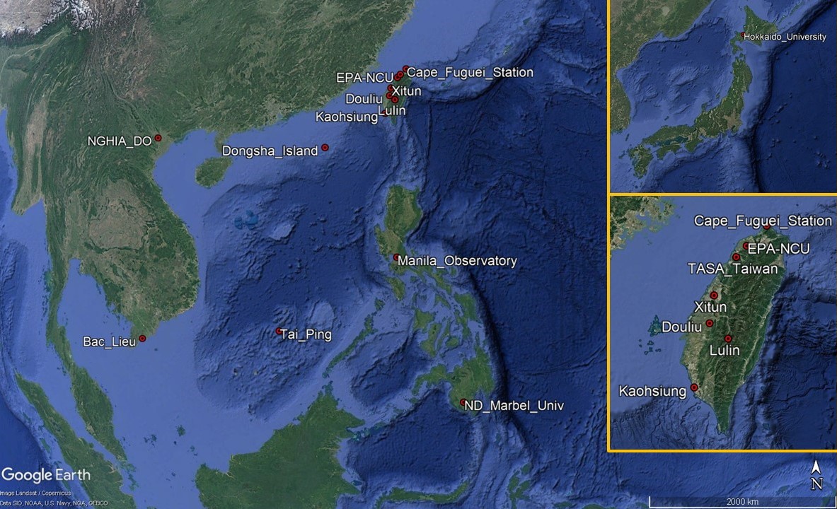 Sites - APAC - Asia Pacific AERONET Calibration and Training Center